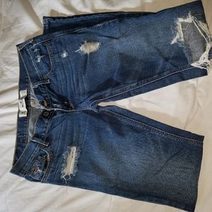 Hollister holey jeans